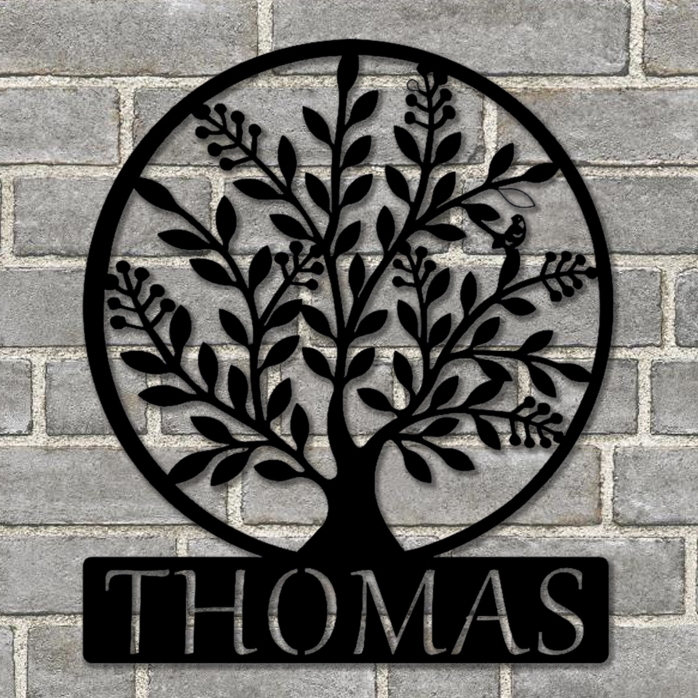 Download Tree of Life Name Monogram I - Sea Biscuit Metal Designs